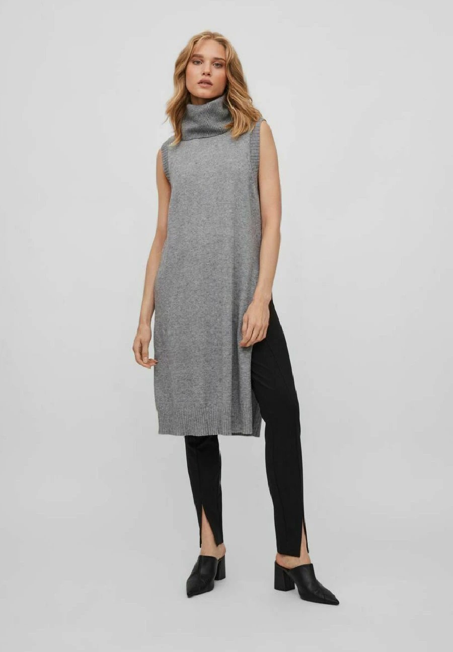 Vila Bodywarmer - Medium Grey Melange 3 Vila Bodywarmer - Medium Grey Melange