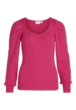 Vila Ls Puffsleeve- Trui - Pink Yarrow