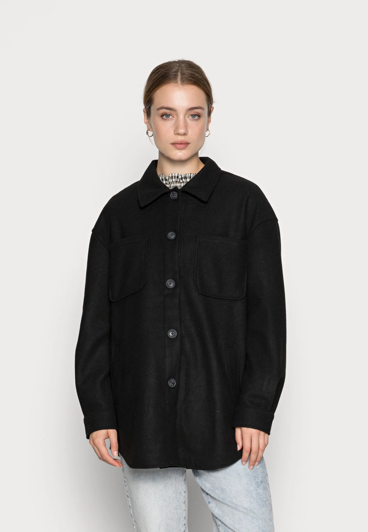 Vila Vikimmi - Halflange Jas - Black 3 Vila Vikimmi - Halflange Jas - Black