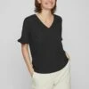 Vila Mit Kurzen Ärmeln - Blouse - Black 2 Vila Mit Kurzen Ärmeln - Blouse - Black -Vila 044a87472fa049029b8dc69ef7d0f2a0