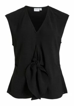 Vila Vorn Geknotetes - Blouse - Black 14 Vila Vorn Geknotetes - Blouse - Black -Vila 05b01c4d092d4e6ca274bda584eaaa1a