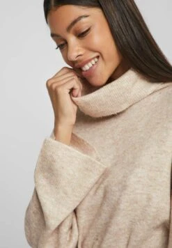 Vila Vimalina Rollneck - Gebreide Jurk - Natural Melange 13 Vila Vimalina Rollneck - Gebreide Jurk - Natural Melange -Vila 061a4214e51b4f958c5f19028d2c6d25