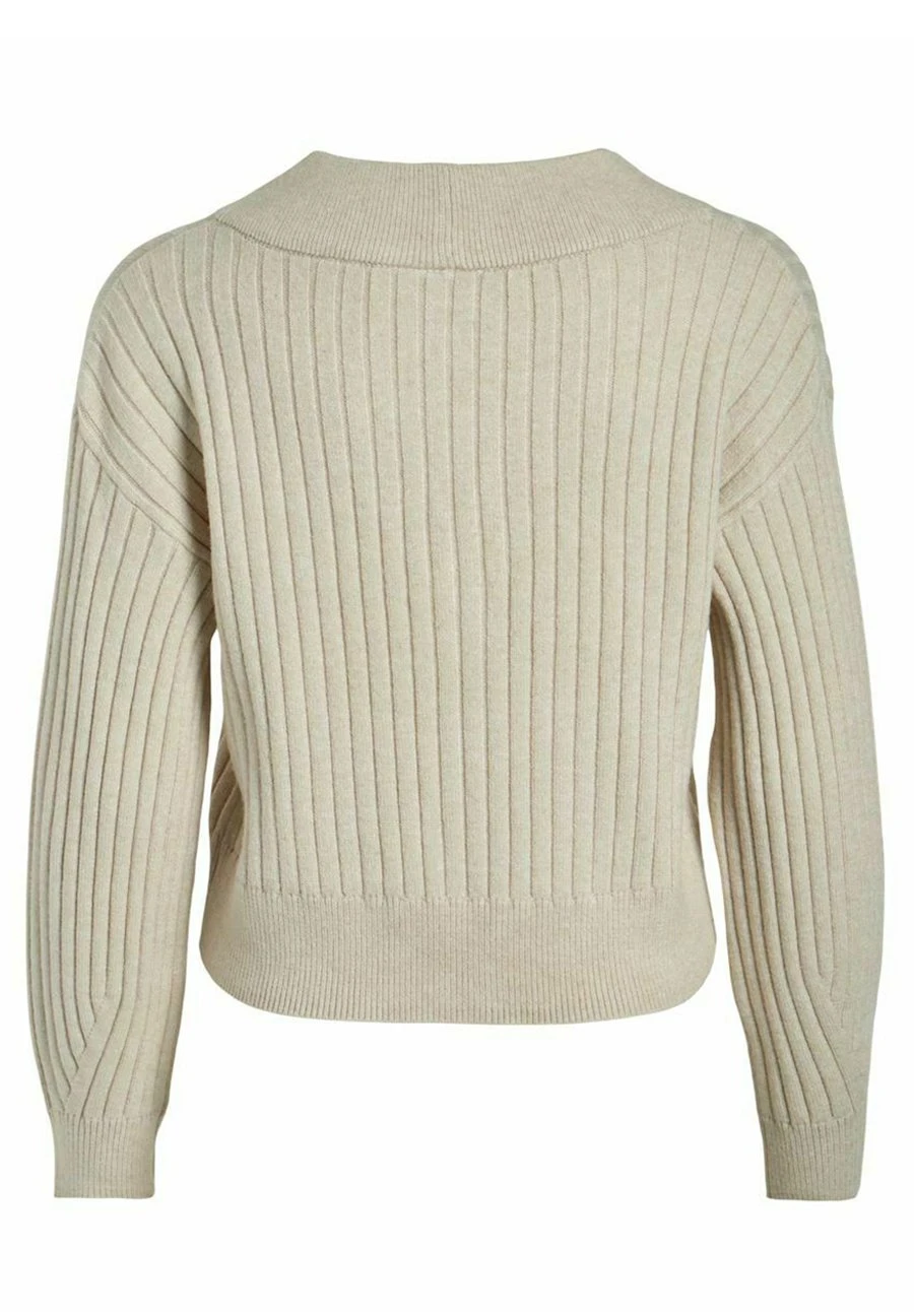 Vila Geknöpfter - Vest - Super Light Natural Melan 9 Vila Geknöpfter - Vest - Super Light Natural Melan - Afbeelding 7