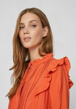 Vila Rüschen - Overhemdblouse - Tigerlily 12 Vila Rüschen - Overhemdblouse - Tigerlily -Vila 071ec901f2b64cbf8235af72be5ff312