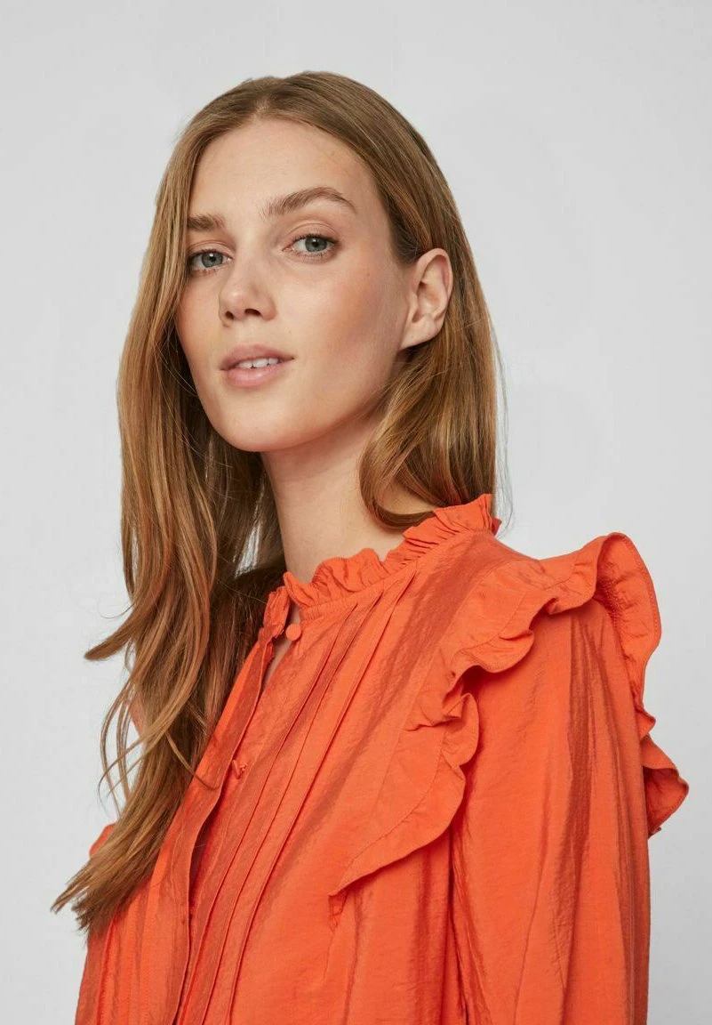 Vila Rüschen - Overhemdblouse - Tigerlily 6 Vila Rüschen - Overhemdblouse - Tigerlily - Afbeelding 4