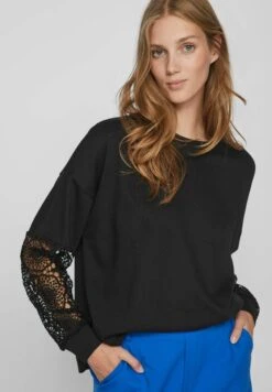 Vila Oberteil Mit Langen Ärmeln Sweat - Sweater - Black -Vila 0793889ae36847a18fd774adbc6f06a8