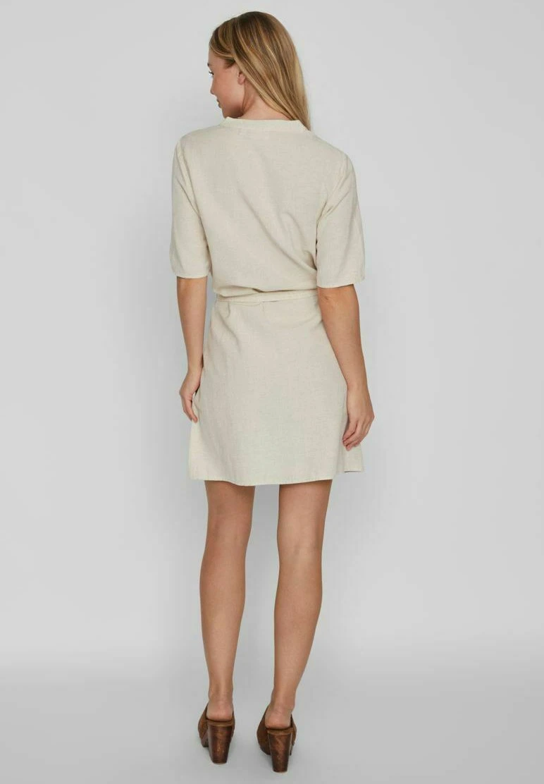 Vila Kurzärmeliges - Blousejurk - Super Light Natural Melan 5 Vila Kurzärmeliges - Blousejurk - Super Light Natural Melan - Afbeelding 3