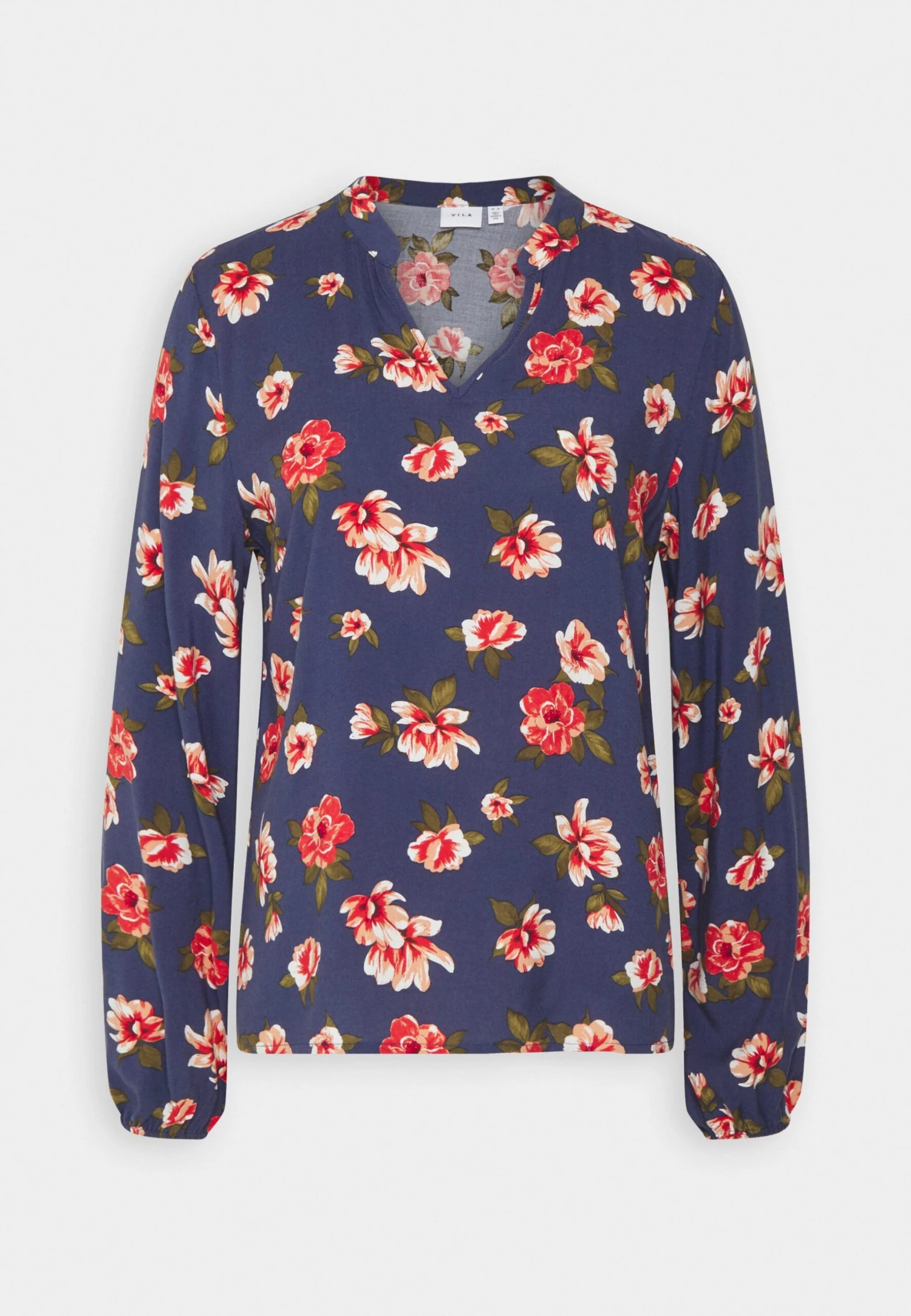 Vila Virikki V Neck - Longsleeve - Navy Blazer 5 Vila Virikki V Neck - Longsleeve - Navy Blazer - Afbeelding 4