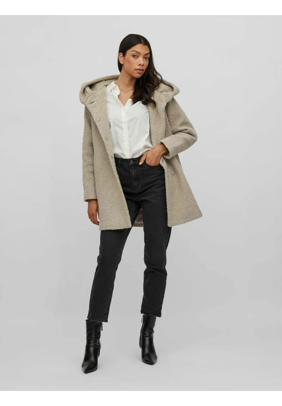 Vila Halflange Jas - Natural Melange 7 Vila Halflange Jas - Natural Melange - Afbeelding 5