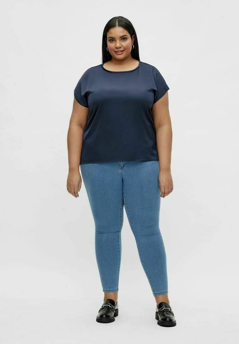 Curve - T-Shirt Basic - Navy 4 Curve - T-Shirt Basic - Navy - Afbeelding 2