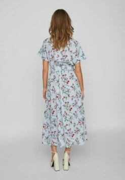 Vila Midi Kurzärmeliges - Blousejurk - Kentucky Blue -Vila 0b694bbc929a434eb519ec3e5adbce87