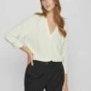 Vila Mit 3/4 Ärmeln V Ausschnitt - Blouse - Birch 2 Vila Mit 3/4 Ärmeln V Ausschnitt - Blouse - Birch -Vila 0b967c28cd734e23accdc6d14a24086a