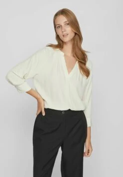 Vila Mit 3/4 Ärmeln V Ausschnitt - Blouse - Birch