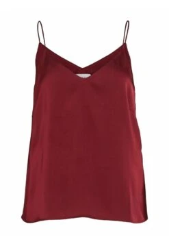 Vila V-Ausschnitt - Top - Beet Red 12 Vila V-Ausschnitt - Top - Beet Red -Vila 0bbc1b6482274dc9bd7e4fea2b1f80e1