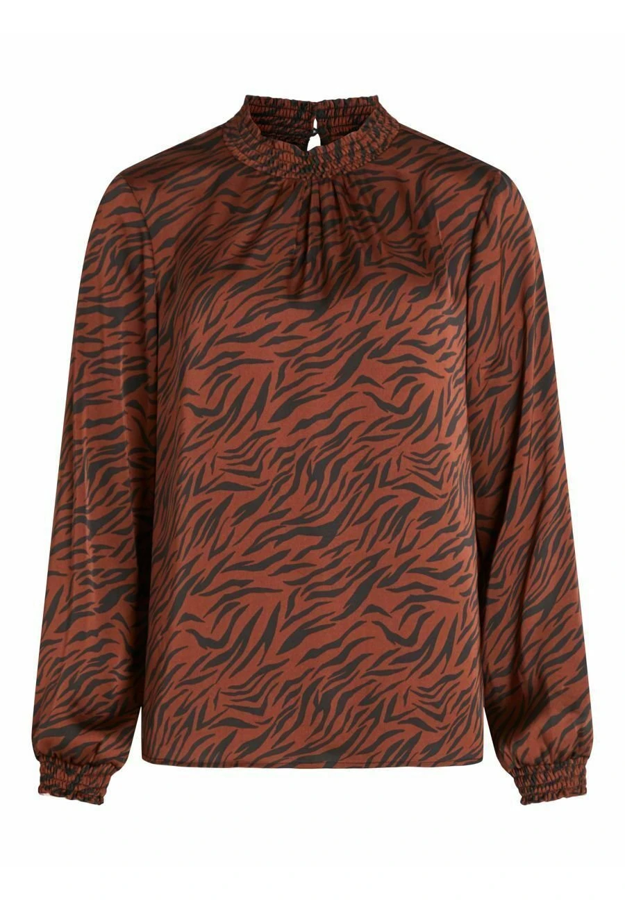 Vila Langarm Gesmoktes - Blouse - Chocolate Fondant 3 Vila Langarm Gesmoktes - Blouse - Chocolate Fondant