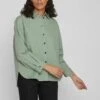 Vila Shacket Loose Fit - Spijkerjas - Green Milieu -Vila 0eb4b4ab946c42e09298c7272a79b5fb