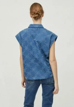 Vila Gemusterte - Bodywarmer - Medium Blue Denim 11 Vila Gemusterte - Bodywarmer - Medium Blue Denim -Vila 0f2340d898d146e9ae65c59f9cc59027