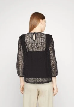 Vila Vinesa Ruffle- Blouse - Black -Vila 112077cbee514171b726c5cb0df21c5a