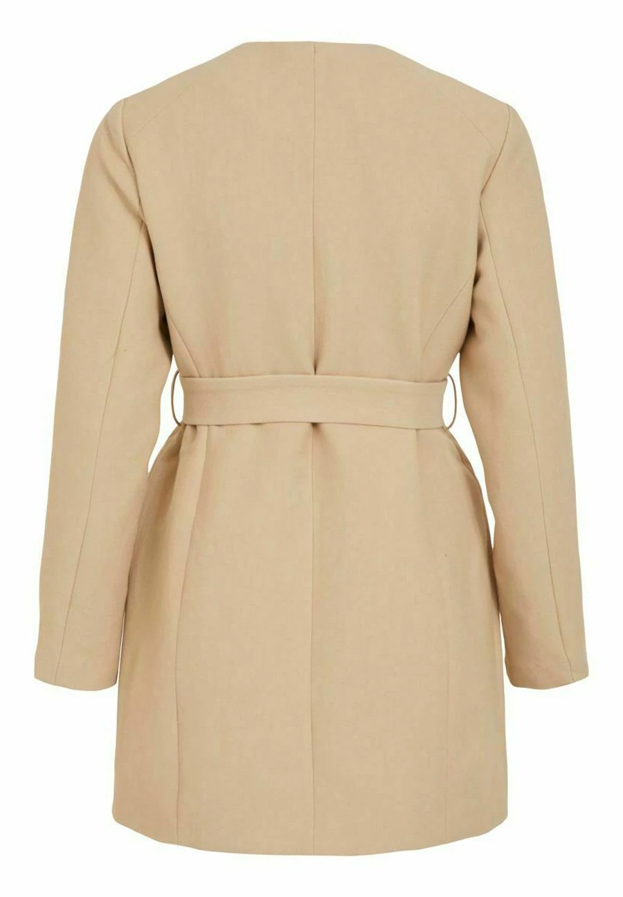 Vila Halflange Jas - Beige 9 Vila Halflange Jas - Beige - Afbeelding 7