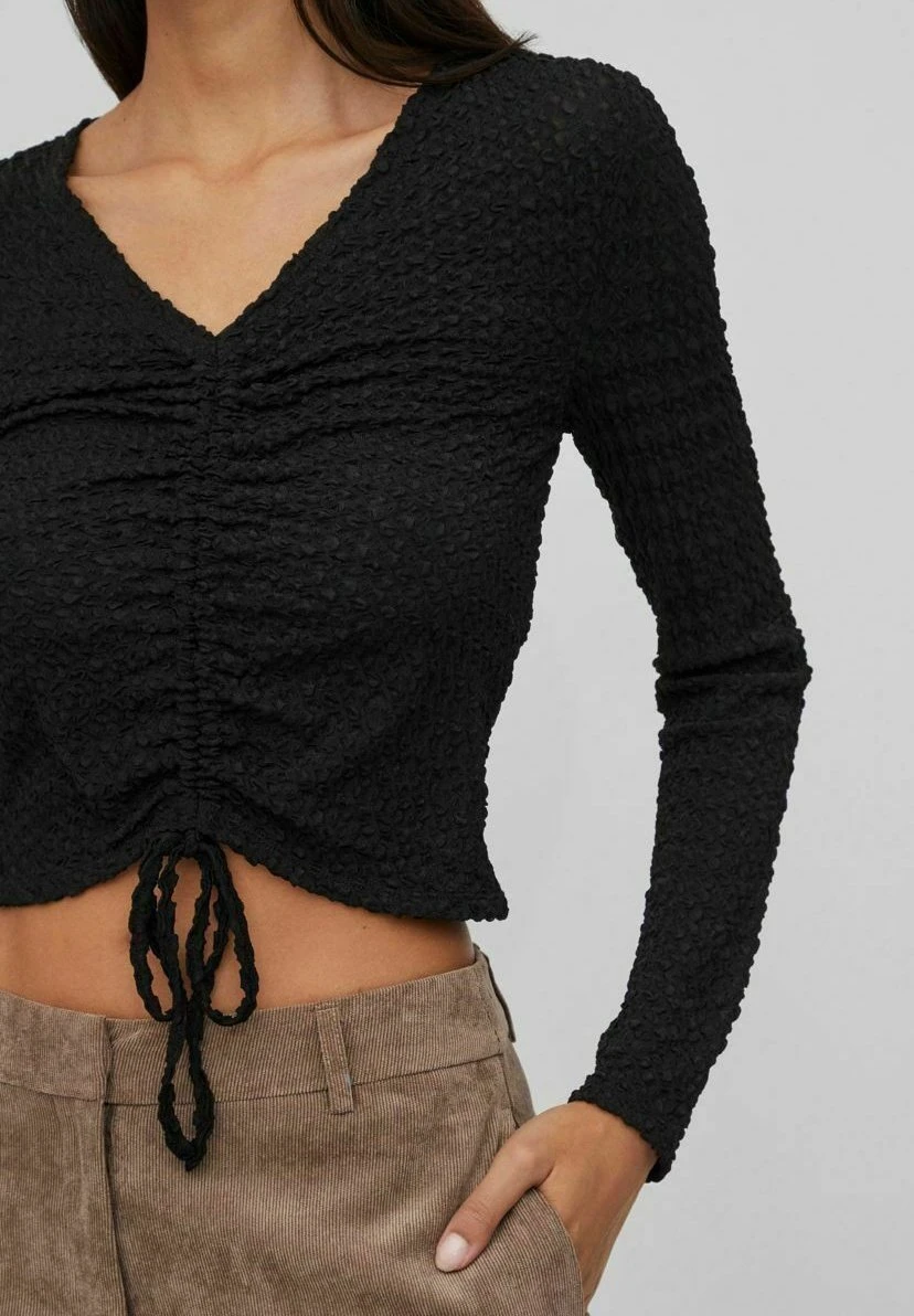 Vila Kordelzug - Longsleeve - Black 7 Vila Kordelzug - Longsleeve - Black - Afbeelding 5