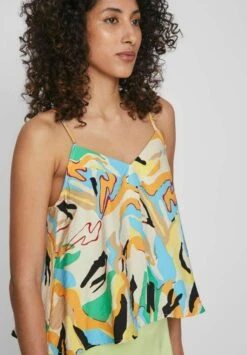 Vila Träger Gemustertes - Top - Birch -Vila 13b96540e1034c9c96f26081462e6709