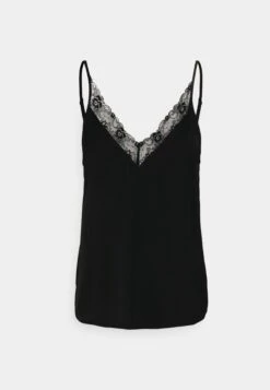 Vila Vicava V Neck Singlet - Top - Black -Vila 14a0129feaae42e9b2fb61e4dabee042