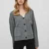 Vila Gerippter - Vest - Medium Grey Melange 2 Vila Gerippter - Vest - Medium Grey Melange -Vila 14bd18d668e74f059d135ec976490307