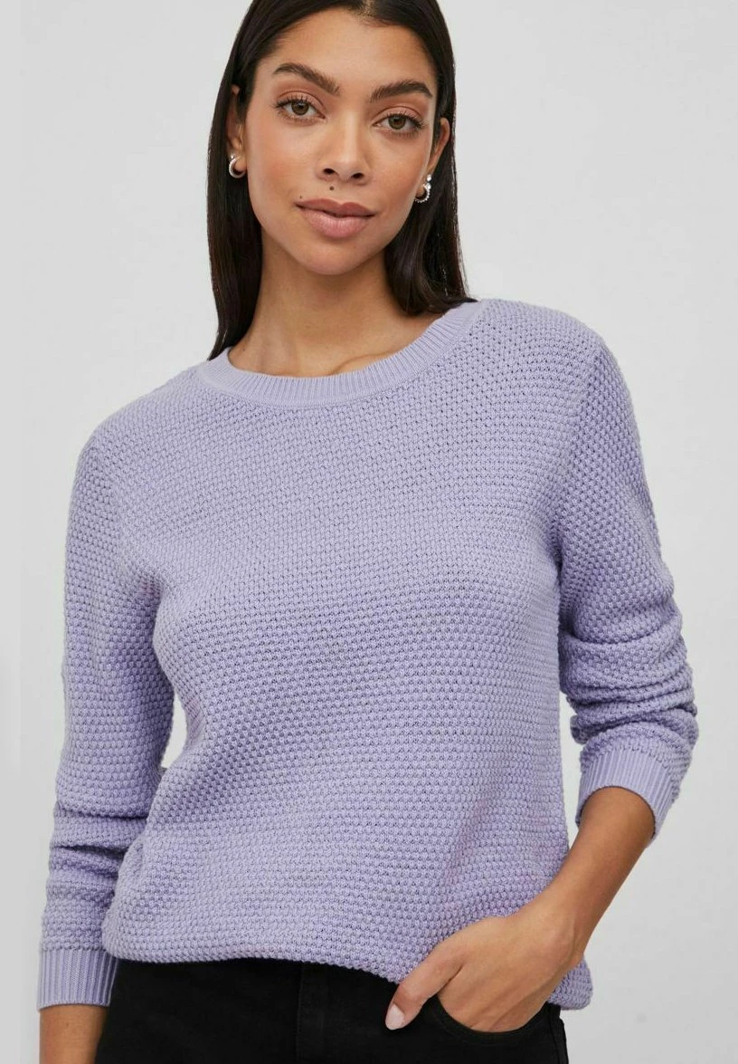 Vila Vidalo O-Neck L/S Noos - Trui - Sweet Lavender 6 Vila Vidalo O-Neck L/S Noos - Trui - Sweet Lavender - Afbeelding 4