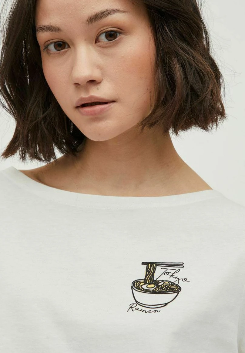 Vila Mit Kurzen Ärmeln Print - T-Shirt Print - Cloud Dancer 6 Vila Mit Kurzen Ärmeln Print - T-Shirt Print - Cloud Dancer - Afbeelding 4