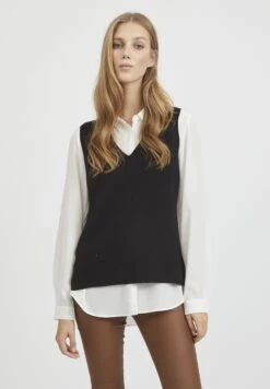 Vila Viril V-Neck- Top - Black