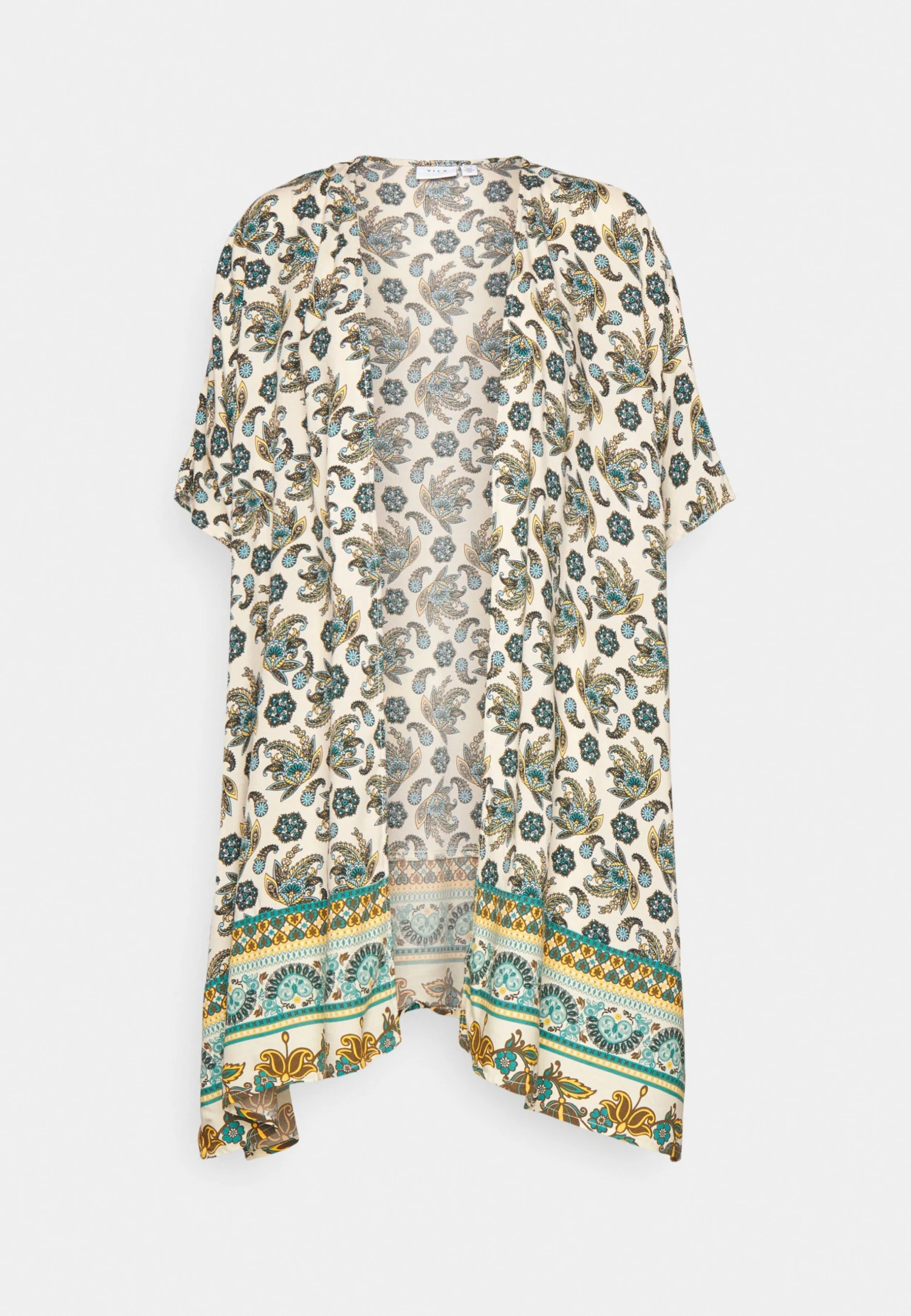 Viayais S/S Kimono/Ka/Ptt - Lichte Jas - Birch Aop Blue/Green 6 Viayais S/S Kimono/Ka/Ptt - Lichte Jas - Birch Aop Blue/Green - Afbeelding 4