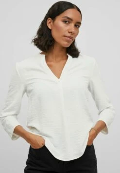 Vila Mit 3/4 Armeln V Ausschnitt - Blouse - Snow White 12 Vila Mit 3/4 Armeln V Ausschnitt - Blouse - Snow White -Vila 1c7d1b8520904fdcabe98897983f4cab