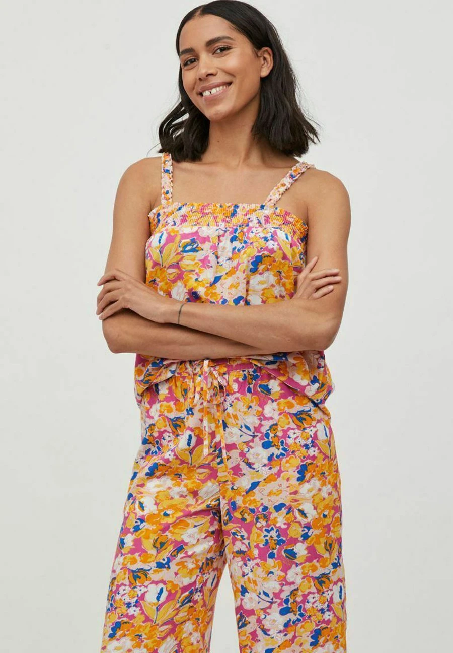 Vila Ärmel Geblümtes - Blouse - Phlox Pink 3 Vila Ärmel Geblümtes - Blouse - Phlox Pink