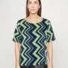 Vila Vihula O-Neck - Blouse - Mazarine/Jade Lime