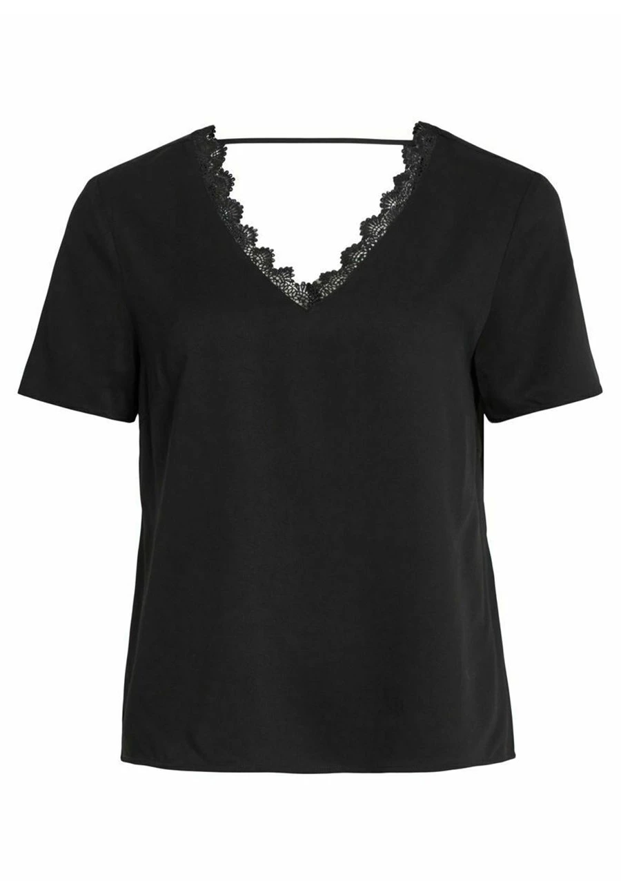 Vila T-Shirt Print - Black 7 Vila T-Shirt Print - Black - Afbeelding 5