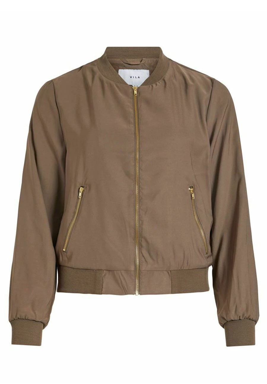Vila Reissverschluss - Bomberjacks - Walnut 8 Vila Reissverschluss - Bomberjacks - Walnut - Afbeelding 6
