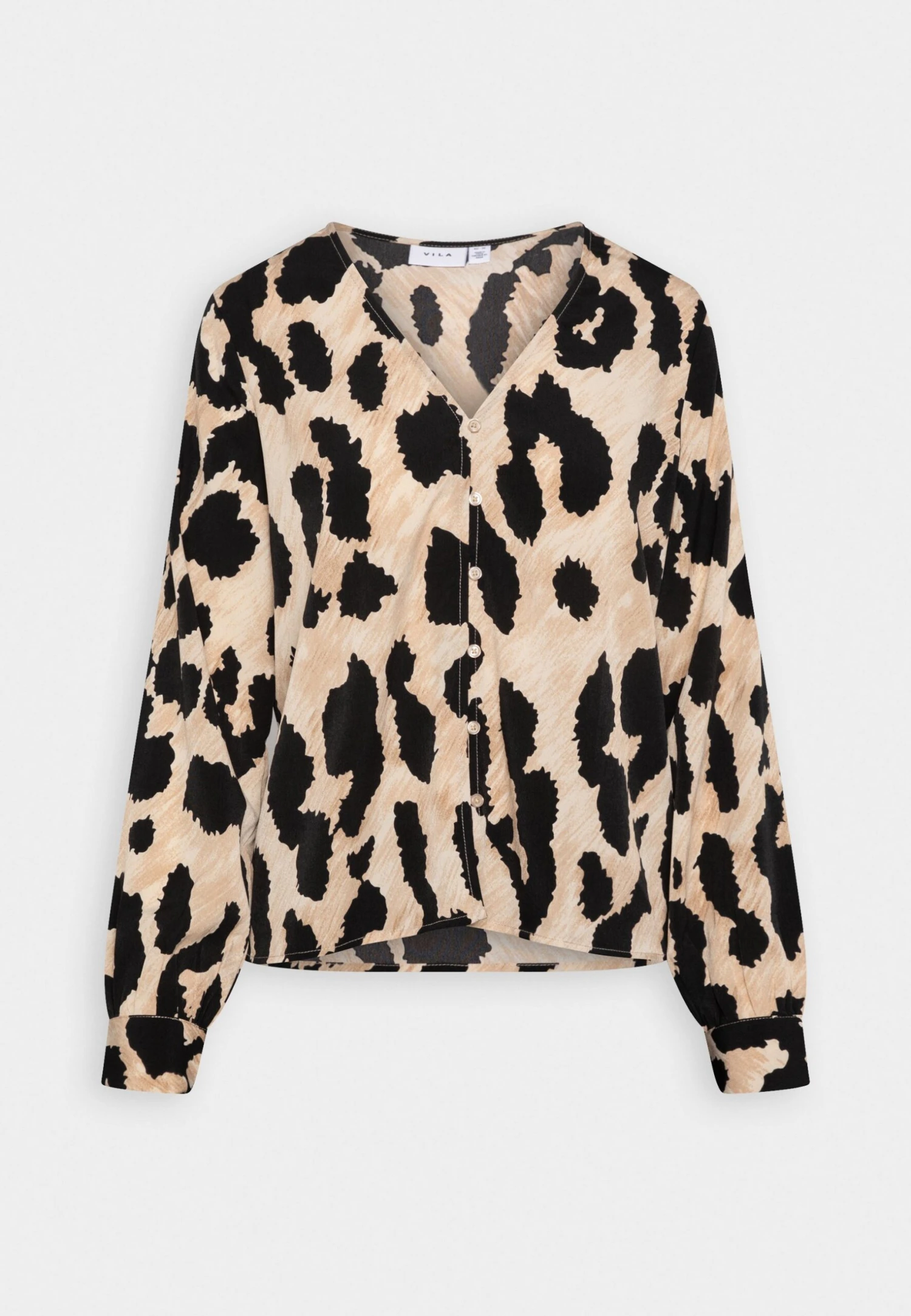 Vila Vibelina V Neck - Blouse - Black 6 Vila Vibelina V Neck - Blouse - Black - Afbeelding 4