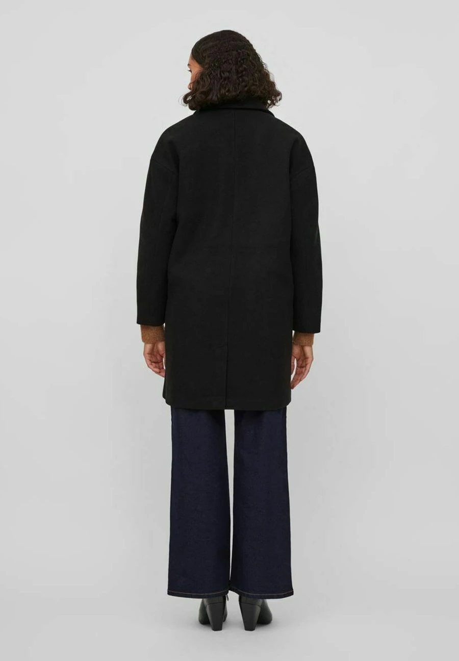 Vila Halflange Jas - Black 5 Vila Halflange Jas - Black - Afbeelding 3