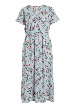 Vila Midi Kurzärmeliges - Blousejurk - Kentucky Blue -Vila 256c3aecd2054d21af0f5ee03dc33e6e
