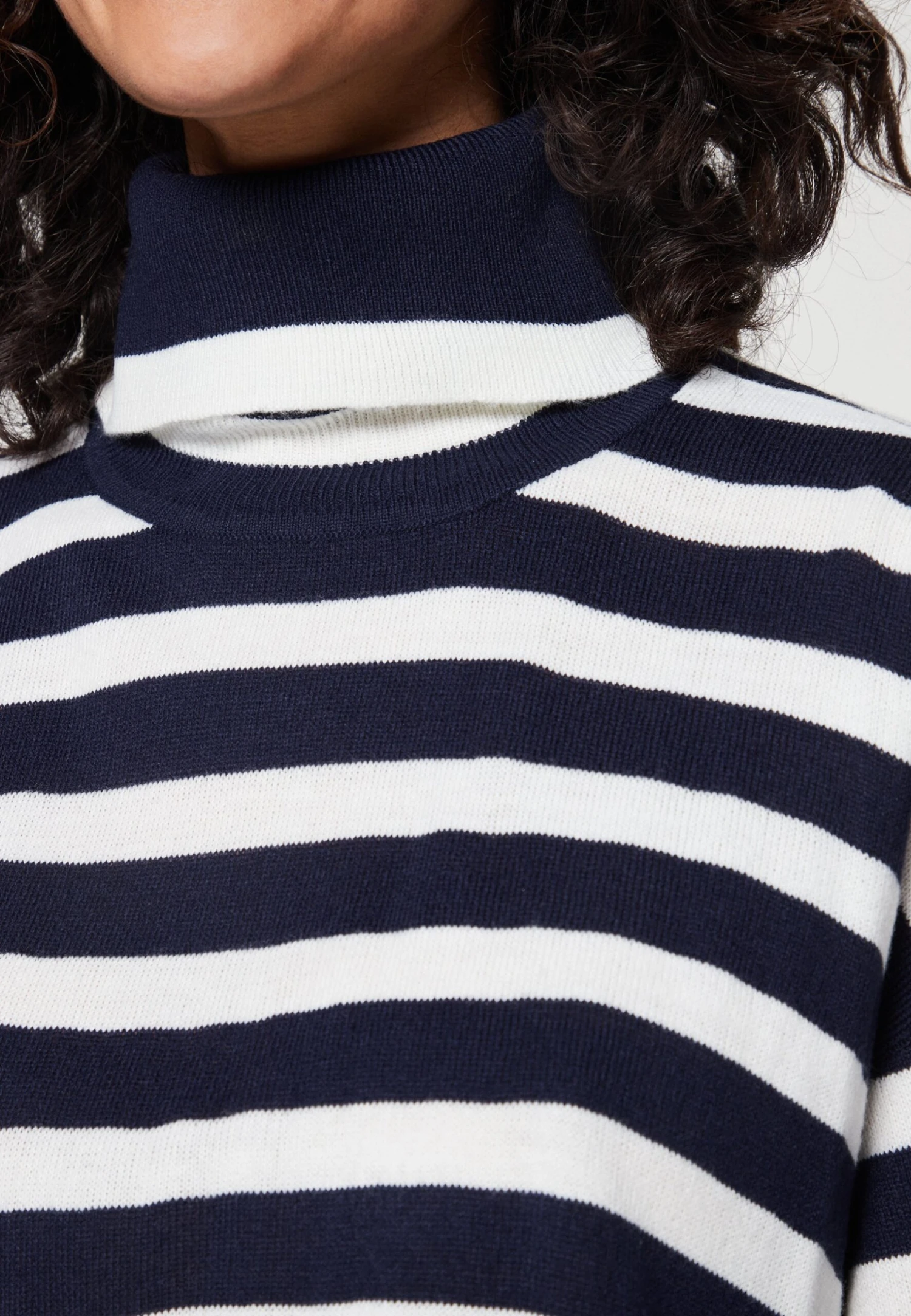 Vila Vistripi Rollneck - Trui - Blue Cloud Dancer 8 Vila Vistripi Rollneck - Trui - Blue Cloud Dancer - Afbeelding 6