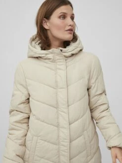 Vila Winterjas - Cement -Vila 26bec24286c74aedb18c2c88500ff00c