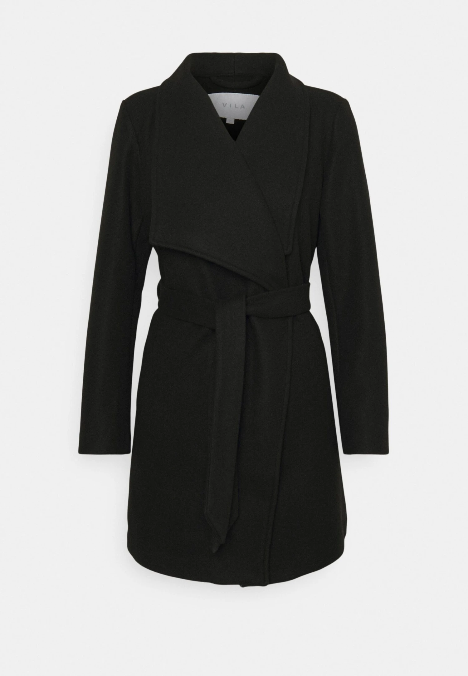 Vila Vicooley Collar Belt Noos - Halflange Jas - Black 7 Vila Vicooley Collar Belt Noos - Halflange Jas - Black - Afbeelding 5