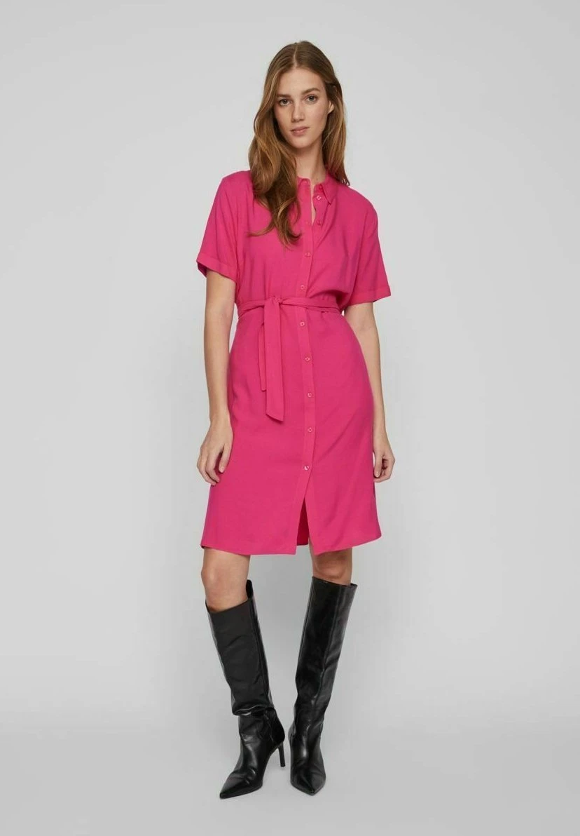 Vila Vipaya Noos - Blousejurk - Pink Yarrow 4 Vila Vipaya Noos - Blousejurk - Pink Yarrow - Afbeelding 2