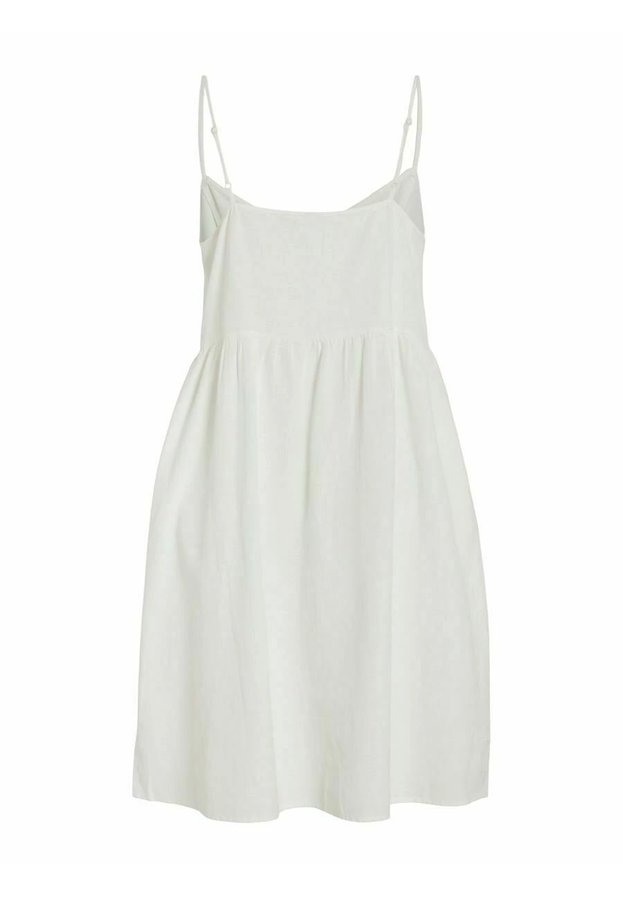 Vila Viprisilla New S/L Strap Knee- Jurk - Snow White 9 Vila Viprisilla New S/L Strap Knee- Jurk - Snow White - Afbeelding 7