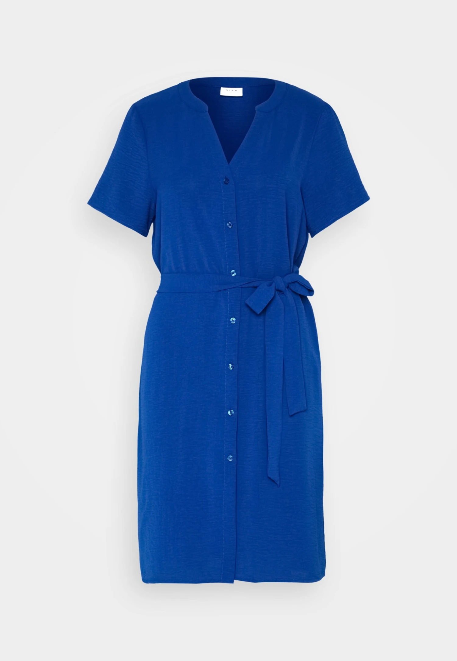Vila Vijosa V Neck Short Shirt Dress - Blousejurk - Mazarine Blue 7 Vila Vijosa V Neck Short Shirt Dress - Blousejurk - Mazarine Blue - Afbeelding 5