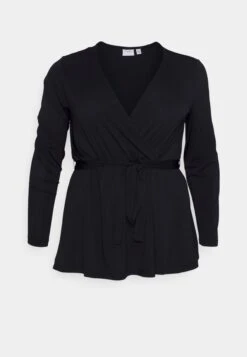 Viborneo Wrap - Longsleeve - Black -Vila 294742f6e23f42a88e3491acf848b5e7