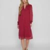 Vila Vifalia - Blousejurk - Beet Red 1 Vila Vifalia - Blousejurk - Beet Red -Vila 2962f8f2ac70446593e91f35df879a9d