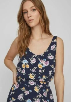 Vila Ohne Ärmel Geblümtes - Top - Navy Blazer 10 Vila Ohne Ärmel Geblümtes - Top - Navy Blazer -Vila 29b2b7ceaa4c4d4b85a2e65468a8ff50