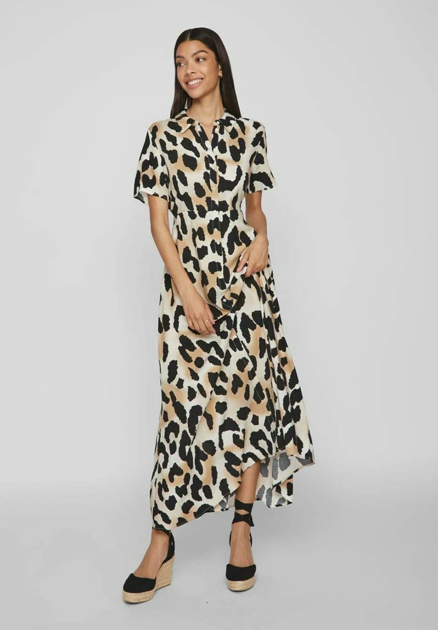 Vila Kurzärmeliges - Maxi-Jurk - Birch 4 Vila Kurzärmeliges - Maxi-Jurk - Birch - Afbeelding 2