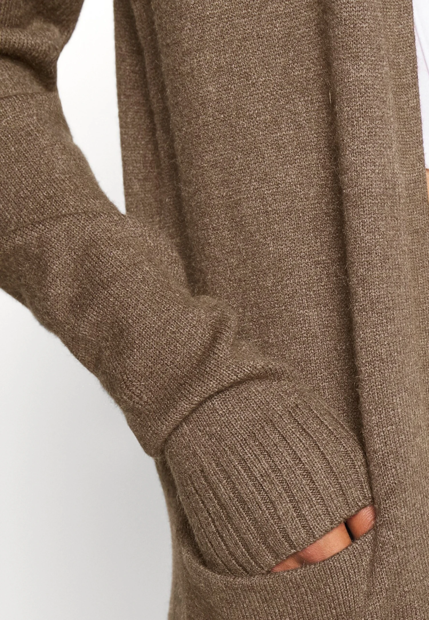 Vila Viril Long Cardigan - Vest - Dark Melange 7 Vila Viril Long Cardigan - Vest - Dark Melange - Afbeelding 5